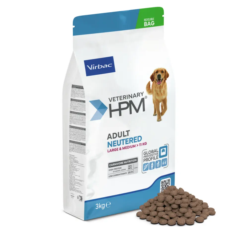 VET HPM Adult Neutered Large & Medium Dog, 3 kg