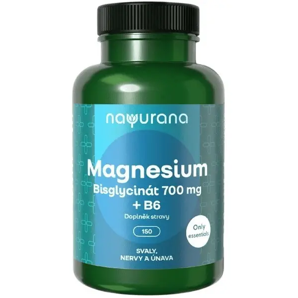 Nayurana Magnesium Bisglycinát 700mg+B6 cps.150