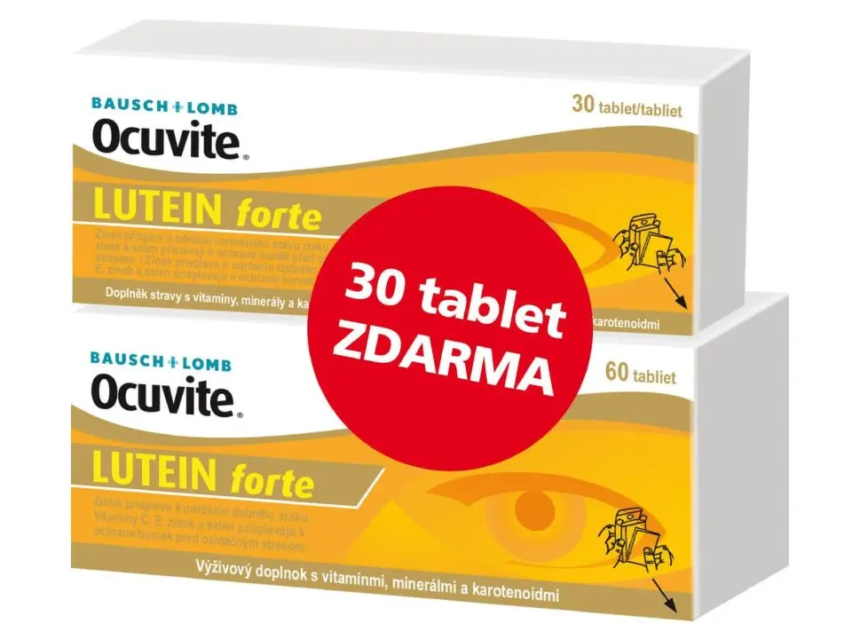 Ocuvite LUTEIN forte tbl.60+30 ZDARMA Bausch+Lomb