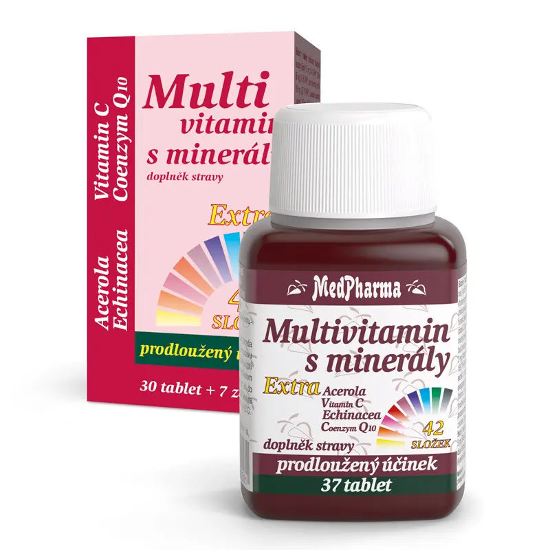 MedPharma Multivitamín s minerály+extra C tbl.37