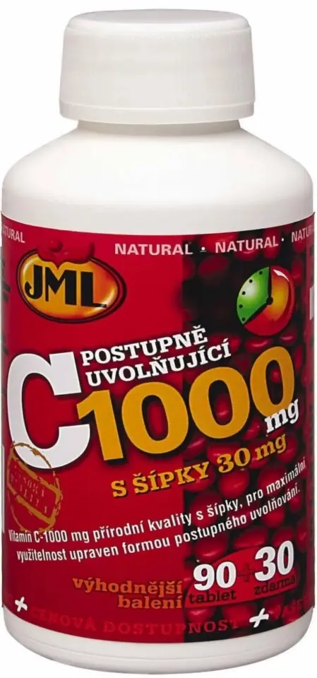 JML Vitamin C tbl.120x1000mg post.uvol.s šípky