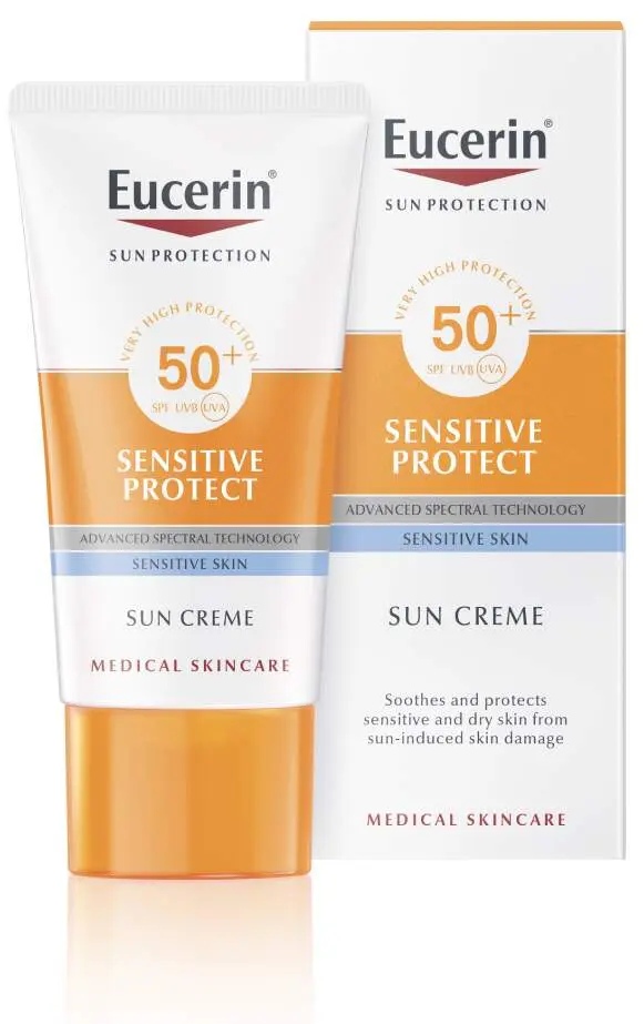 Eucerin Vysoce ochranný krém na opalování na obličej Sensitive Protect SPF 50+ 50 ml
