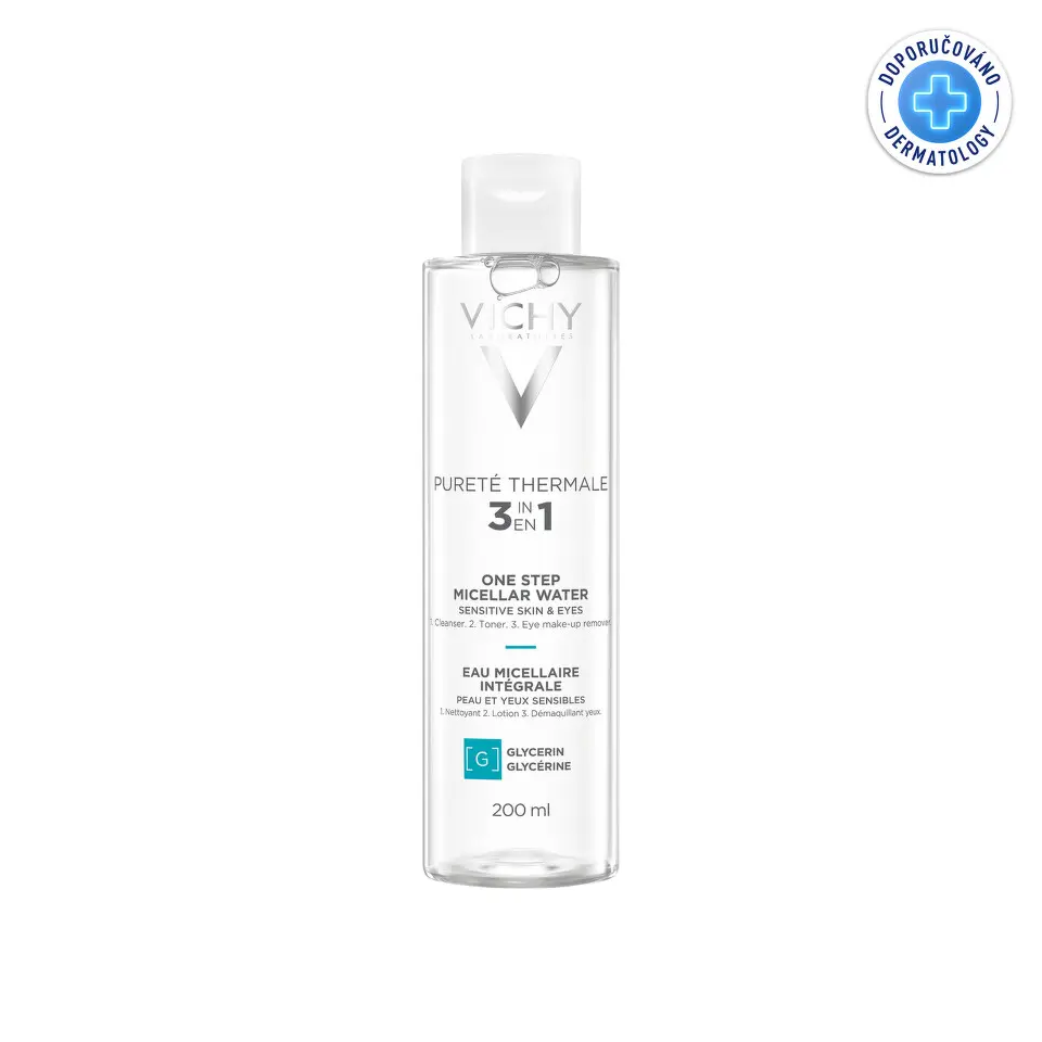VICHY Pureté Thermale Minerální micelární voda pro citlivou pleť 200 ml