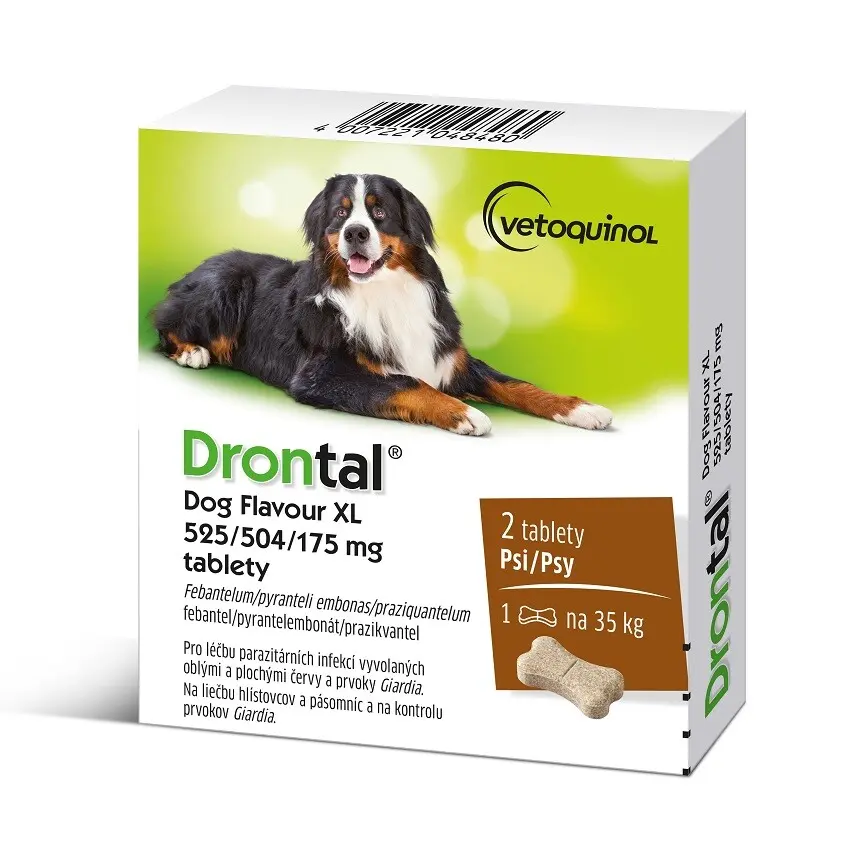 Drontal Dog Flavour XL pro psy 2 tablety