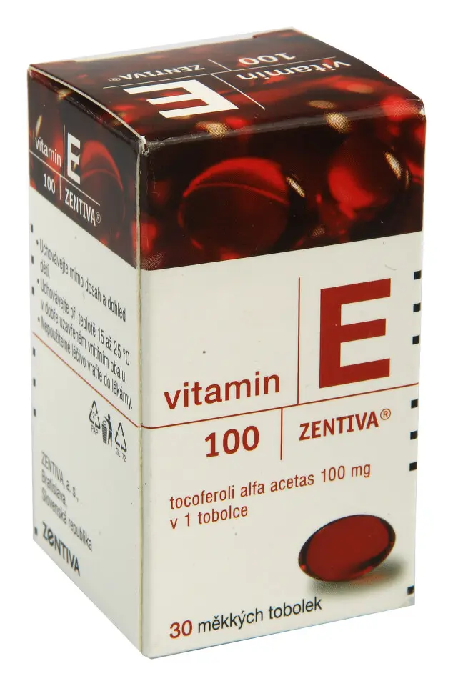 ZENTIVA Vitamin E 100 mg 30 tobolek