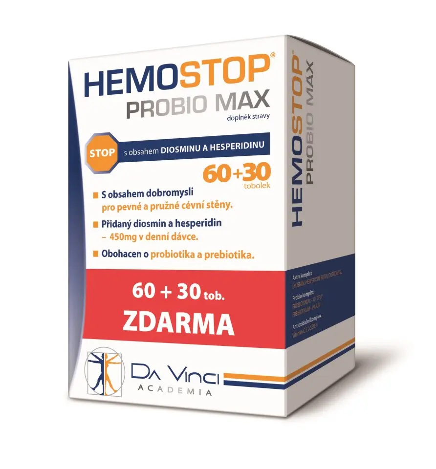 HEMOSTOP Probio max 60 + 30 tobolek ZDARMA