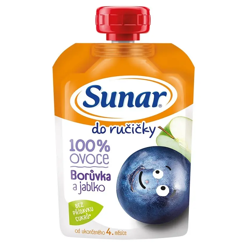 Sunar Do ručičky ovocná kapsička borůvka 4m+, 100 g