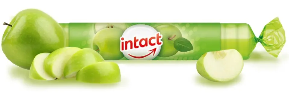 Intact rolička hrozn.cukr s vit. C ZELENÉ JABLKO 40 g