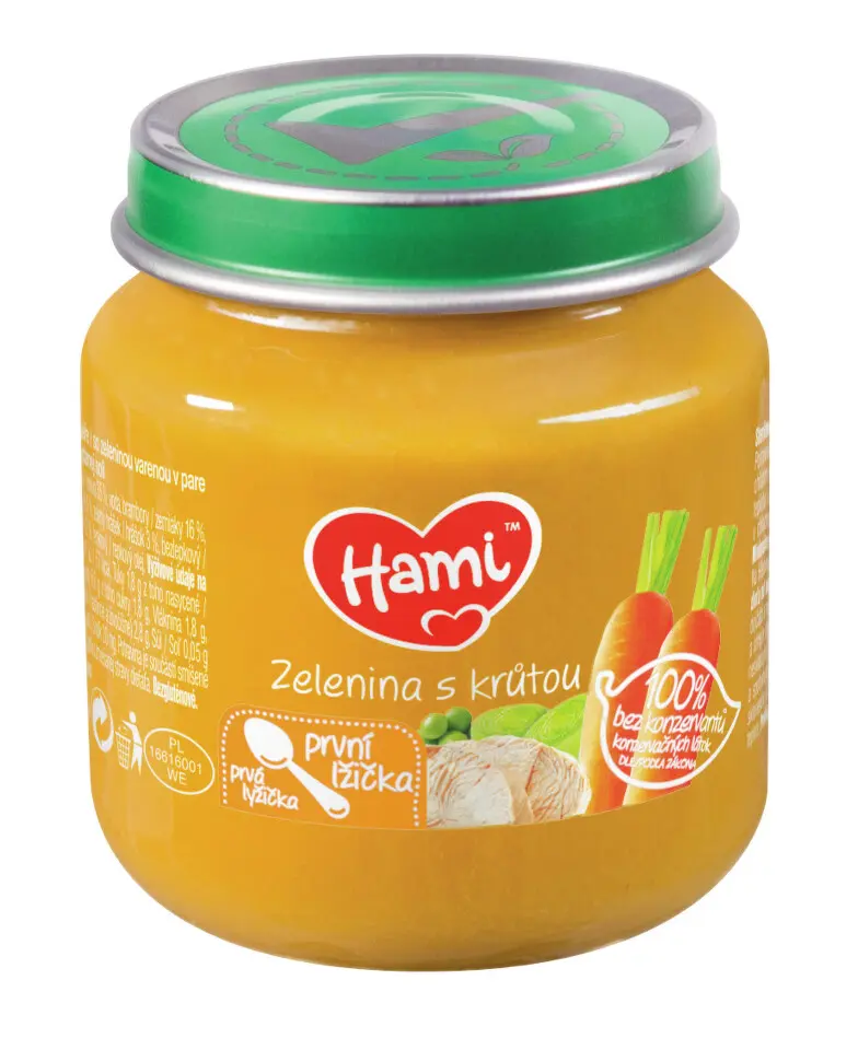 Hami Zelenina s krůtou první lžička 125 g