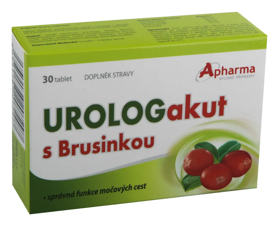 Apotheke Urolog akut s brusinkou tbl. 30