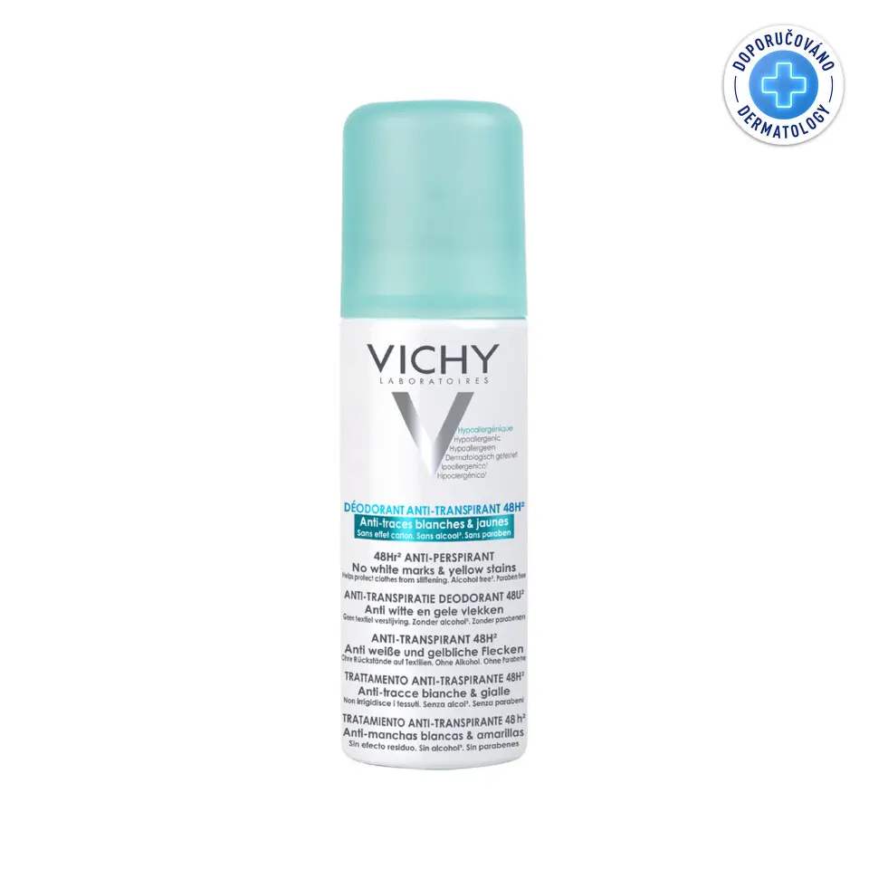 Vichy Deodorant Anti-Transpirant 48H - No Marks antiperspirant proti nadměrnému pocení 125 ml