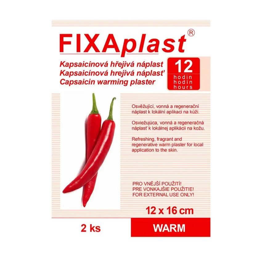 Fixaplast warm Náplast hřejivá 12 x 16 cm 1 ks