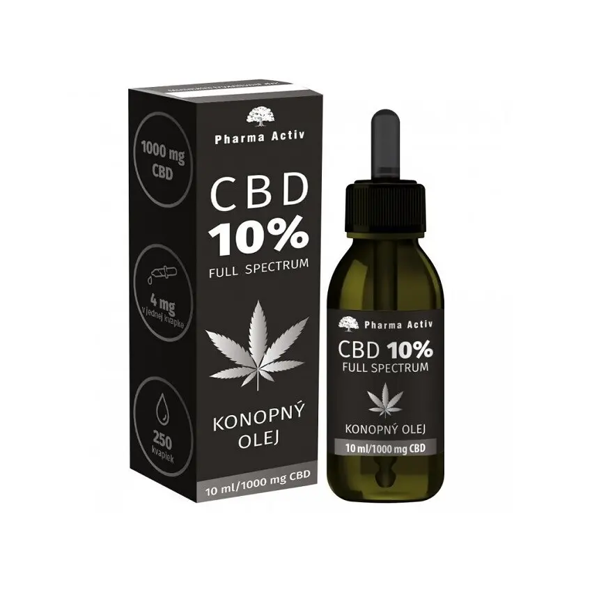 PHARMA ACTIV CBD 10% full spectrum konopný olej 10 ml