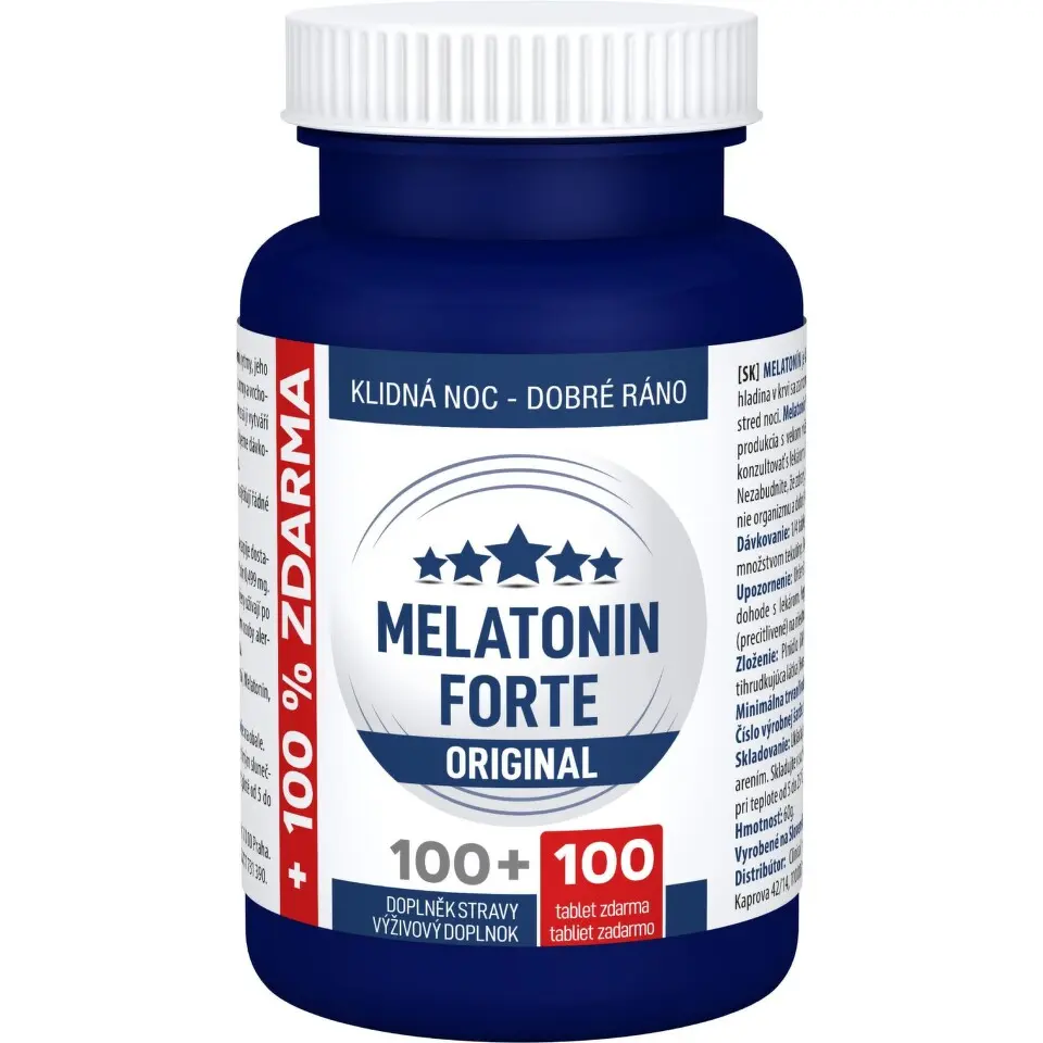 Clinical Melatonin Forte ORIGINAL 100 + 100 tablet zdarma
