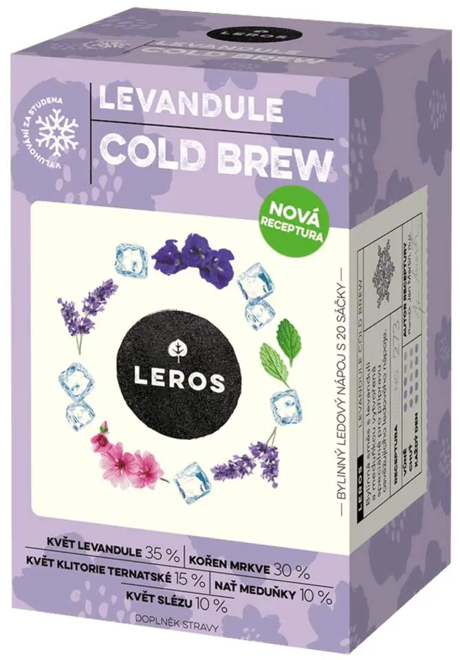 LEROS Cold Brew Levandule čaj 20x1.2g