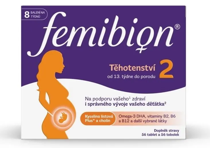 Femibion 2 Těhotenství 56 tablet + 56 tobolek