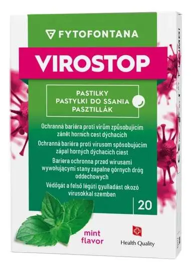 Herb Pharma Fytofontana Virostop máta 20 pastilek