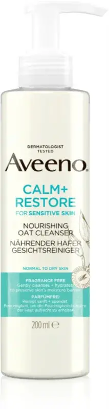 Aveeno Čisticí pleťový gel Calm+ Restore (Nourishing Oat Cleanser) 200 ml