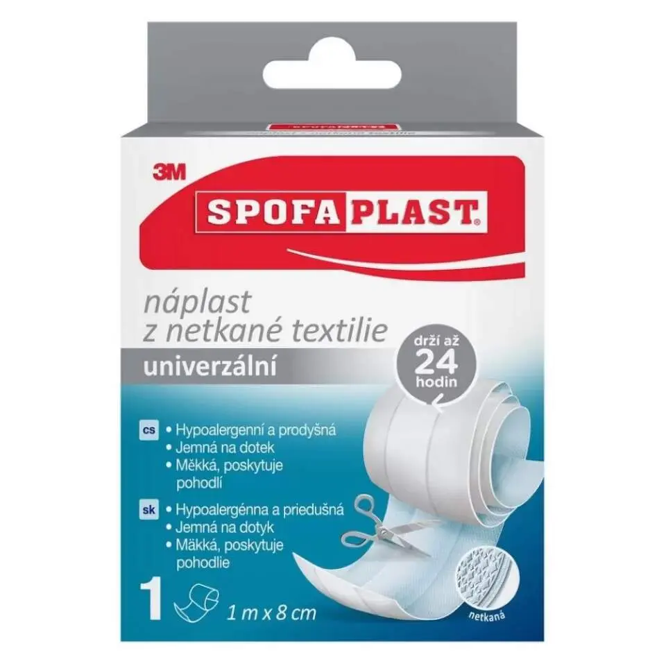3M Spofaplast 864 Náplast z netkané textilie 1mx8cm