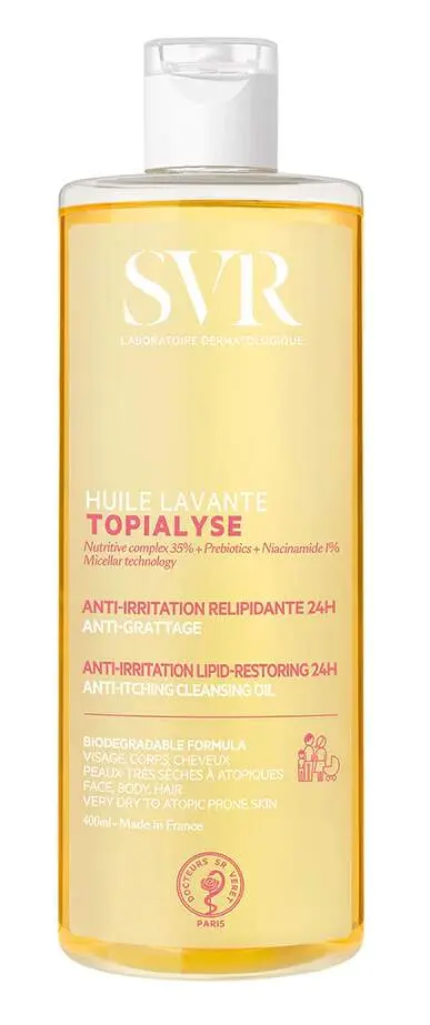 SVR Topialyse čisticí micelární olej pro suchou až atopickou pokožku 400 ml