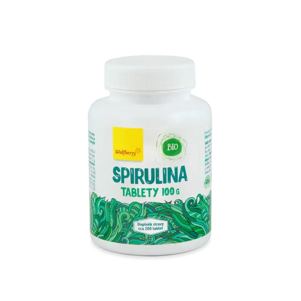 Bio Spirulina tablety 100g Wolfberry