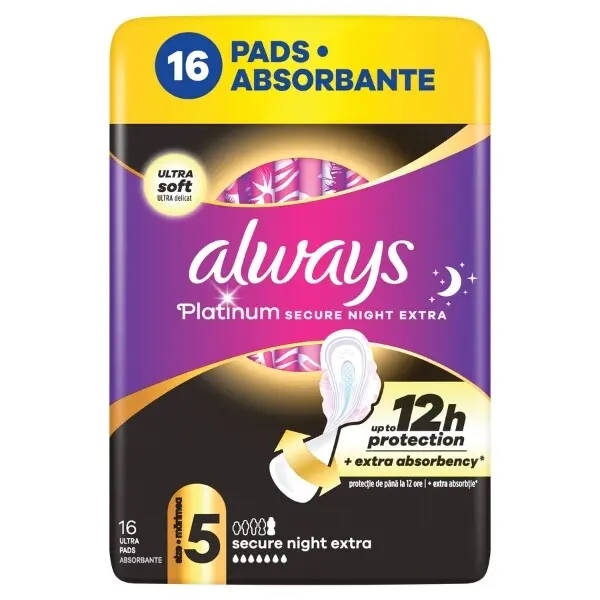 Always Platinum Secure Night Extra 5 vložky 16ks