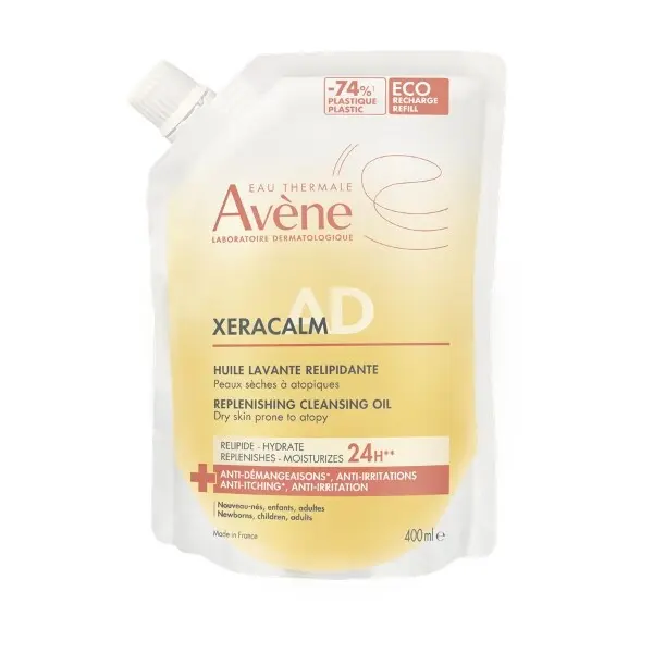 AVENE XeraCalm A.D relipidační mycí olej náplň 400 ml