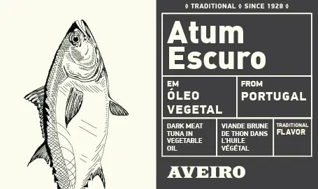 Aveiro Tmavé maso z tuňáka v rostlinném oleji 120 g