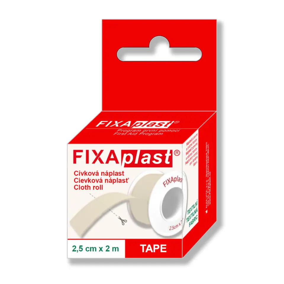 FIXAplast TAPE cívková náplast 2.5cmx2m