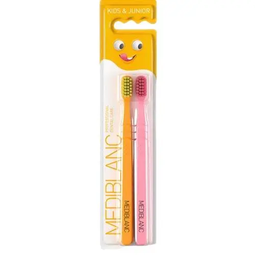 MEDIBLANC Kids&Junior Ul.Soft Toothbr.Or.+Pink 2ks
