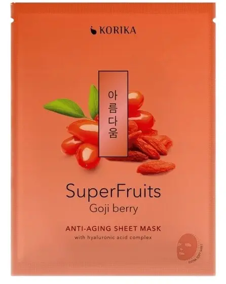 KORIKA SuperFruits Anti-ag.Sheet Mask Goji Ber.25g
