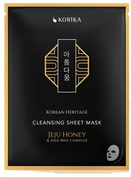 KORIKA Čisticí plátýnková maska s Jeju medem a AHA, BHA komplexem Korean Heritage (Cleansing Sheet Mask) 25 g