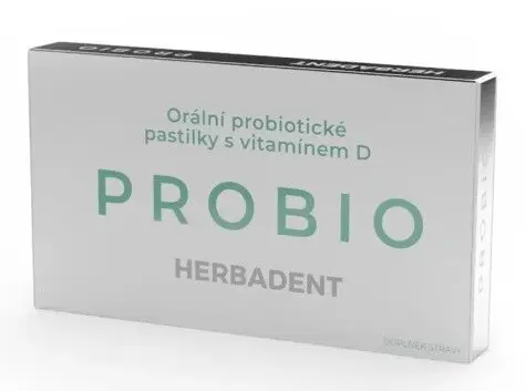 HERBADENT PROBIO Orální probiot.past.s vit.D 20ks