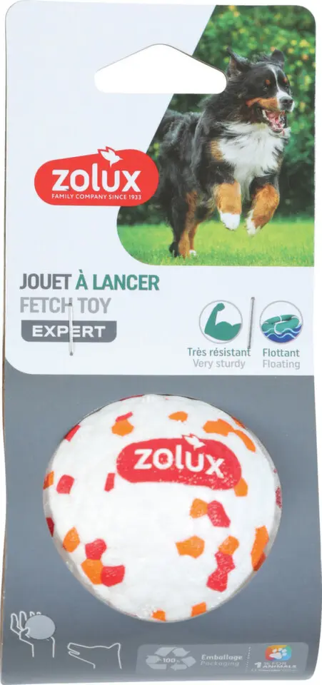 Hračka pes ETPU míček M Zolux