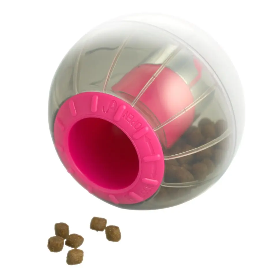 Hračka kočka CATRINE Catmosphere treat ball růžová