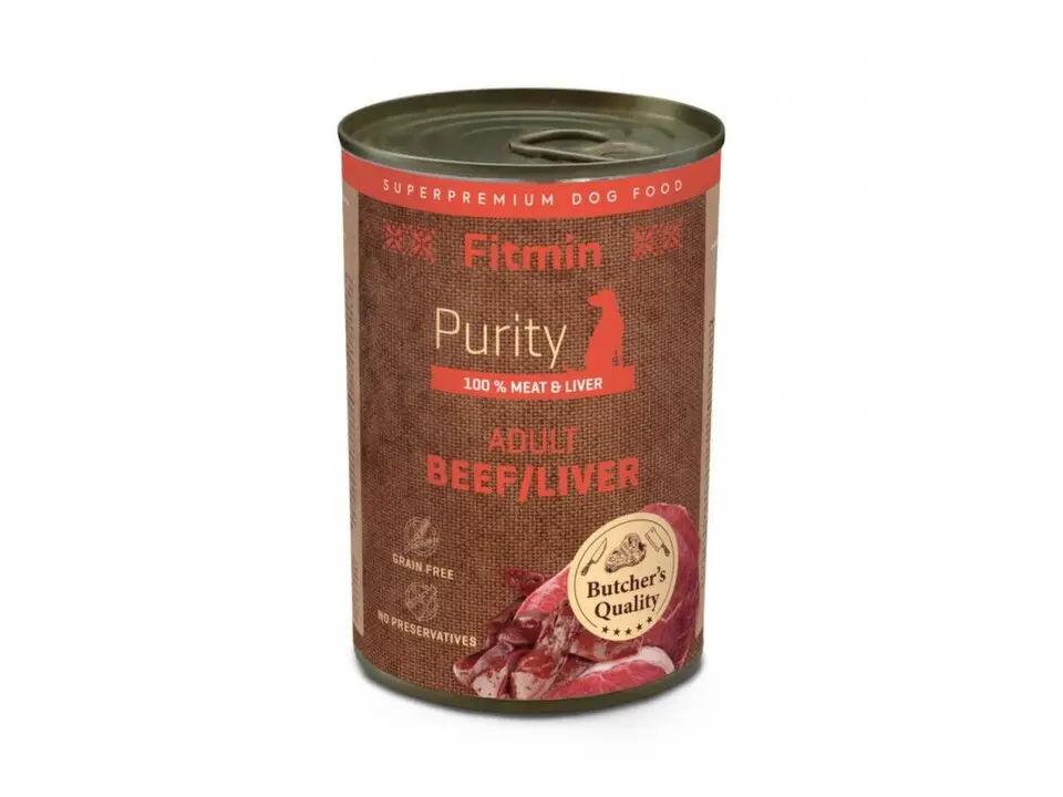 Fitmin Purity hovězí s játry 400g