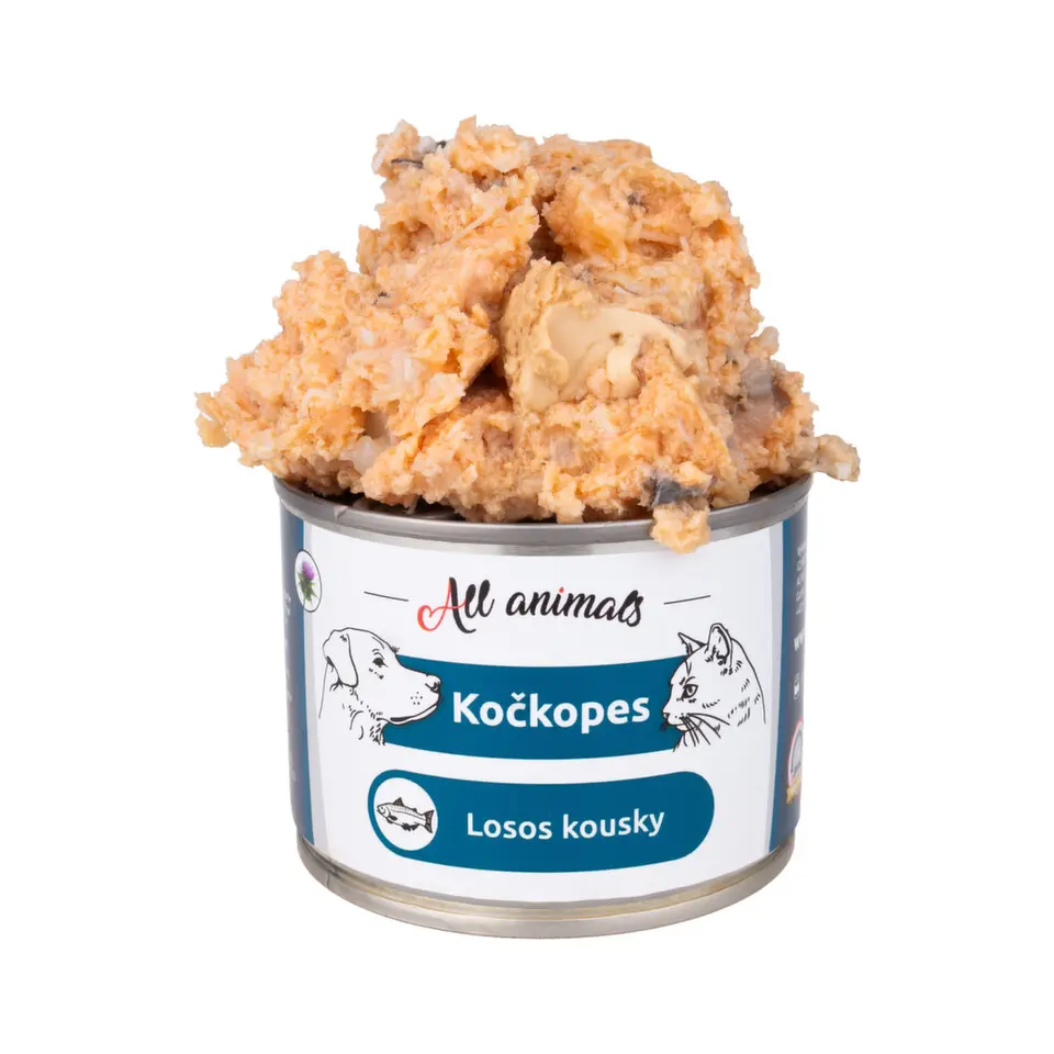 All Animals kočkopes konz. Losos kousky 200g