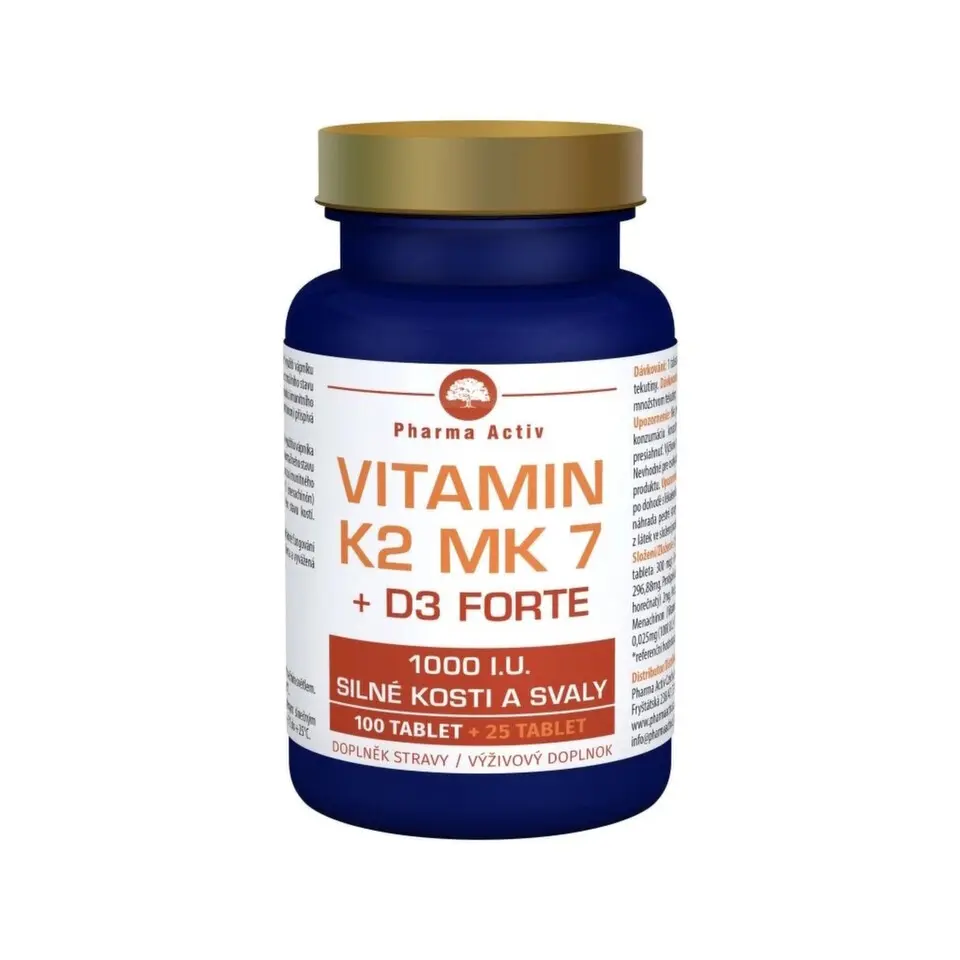 Vitamin K2 MK7 + D3 FORTE 1000 I.U. 125 tablet