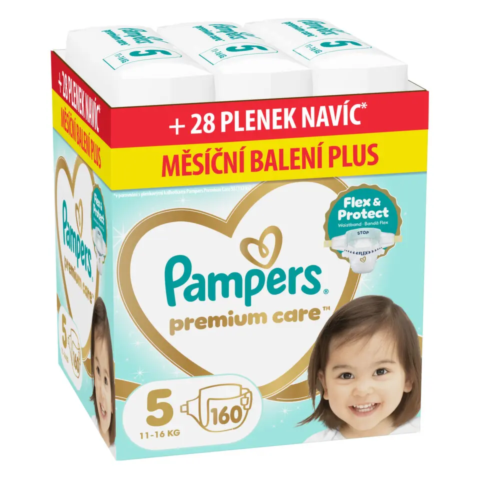 Pampers Premium Care 5 plenky 11-16kg 160ks