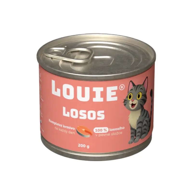 Louie Cat konzerva Losos s prebiotiky