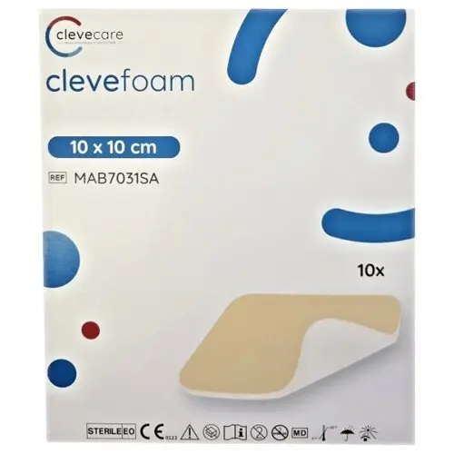 Clevecare Clevefoam pěnové krytí 10x10cm 10ks