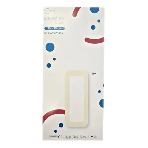 cleveflex plus 10 x 25 cm, silikonové pěnové krytí s okrajem, 10