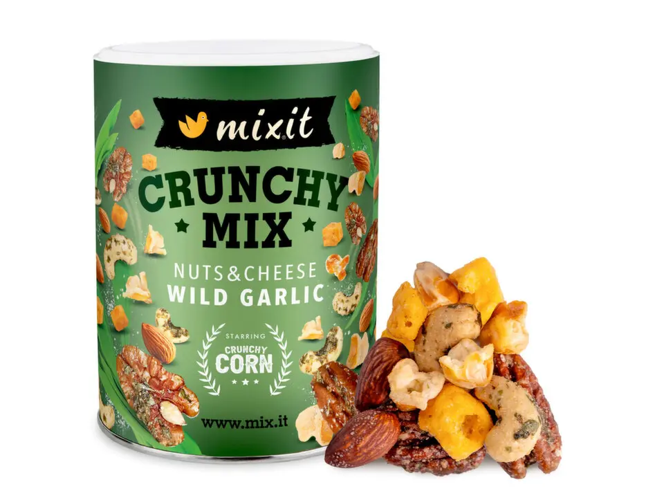 Mixit Crunchy Mix Nut&Cheese Wild Garlic 300g