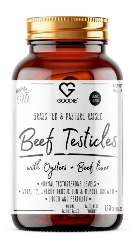 Goodie Býčí žlázy s ústřicemi a hovězími játry - Beef Testicals 120 kapslí