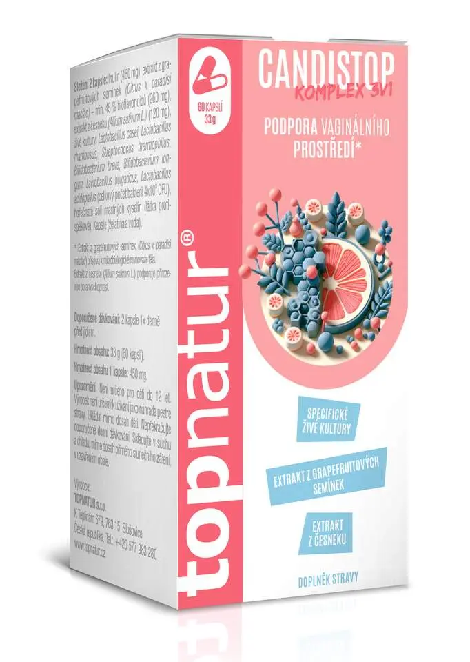 Topnatur Probiotika Candistop, doplněk stravy 60 ks