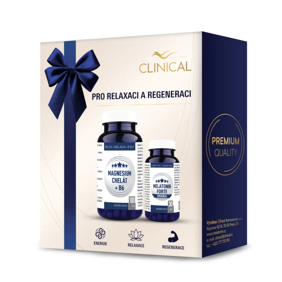 Magnesium Chelát B6 + Melatonin Forte Original 1+1