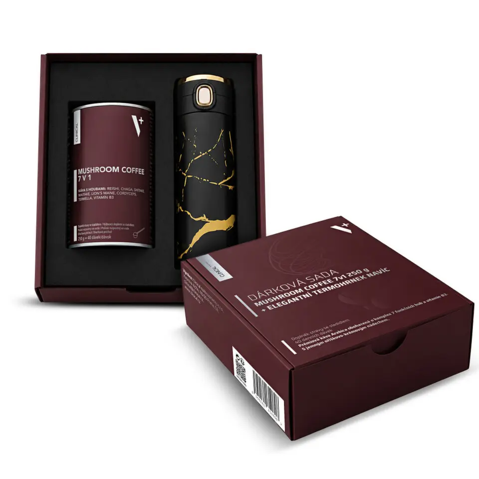 Clinical Mushroom Coffee 7v1 250g + termohrnek