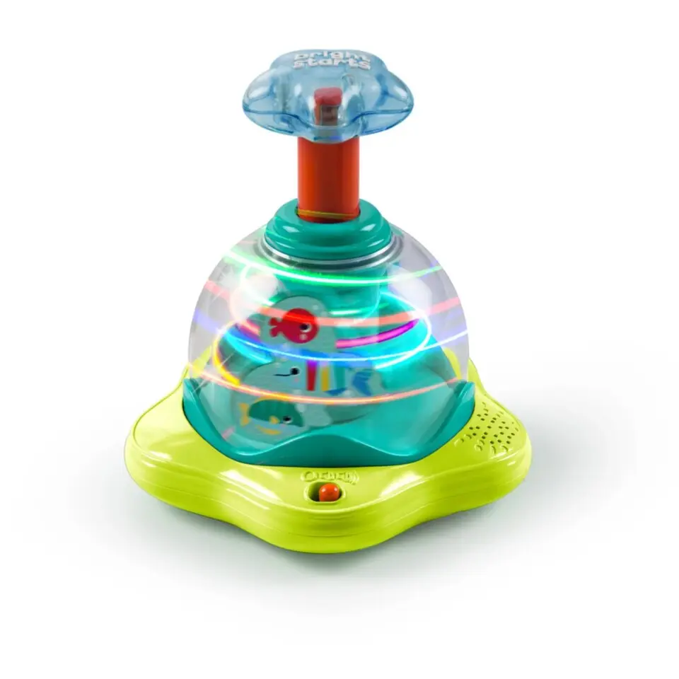 BRIGHT STARTS Hračka hudební svítící Press&Glow Spinner 6m+