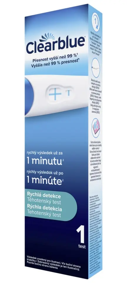 Clearblue PLUS rychlá detekce těhotenský test 1ks