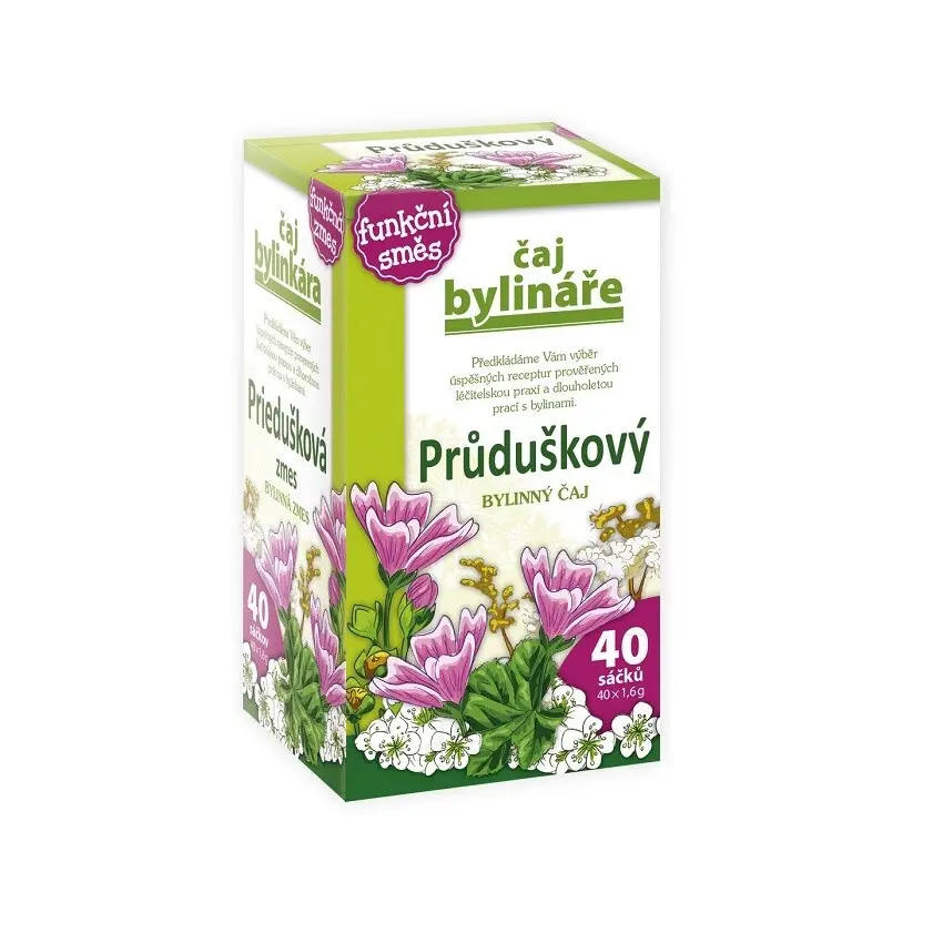 BYLINÁŘ Průduškový bylinný čaj 40 sáčků